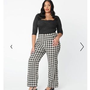 Unique Vintage Plaid Tweed Pants